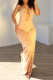 Sexy Casual Solid Color Backless Strapless Bodycon Jumpsuits