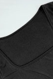 Casual Letters Patchwork Hot Drill U Neck Short Sleeve Two Pieces