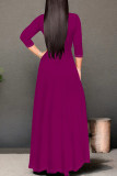 Casual Street Figure Print Lace Up V Neck Printed Dresses