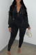 Casual Solid Color Patchwork V Neck Skinny Jumpsuits