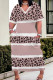 Street Print Pocket Patchwork V Neck Straight Plus Size Dresses