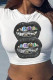 Casual Print Patchwork O Neck T-Shirts