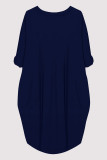 Casual Figure Print Pocket O Neck Printed Dresses