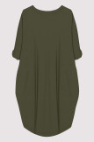 Casual Figure Print Pocket O Neck Printed Dresses