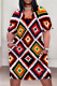 Casual Print Pocket Patchwork V Neck Straight Plus Size Dresses