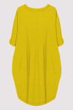 Casual Figure Print Pocket O Neck Printed Dresses
