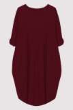 Casual Figure Print Pocket O Neck Printed Dresses
