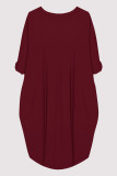 Casual Figure Print Pocket O Neck Printed Dresses