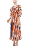 Elegant Plaid Patchwork V Neck A Line Dresses