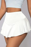 Sexy Solid Color Patchwork Regular Mid Waist Speaker Patchwork Bottoms