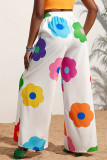 Casual Print Patchwork Plus Size