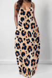 Sexy Floral Print Pocket V Neck Printed Dresses