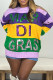 Casual Colorblock Sequins Patchwork Contrast O Neck Tops