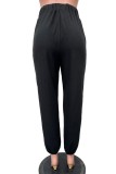 Casual Print Basic Regular High Waist Conventional Positioning Print Trousers