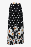 Casual Print Pocket Regular High Waist Wide Leg Full Print Trousers