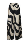 Casual Print Pocket Regular High Waist Wide Leg Full Print Trousers
