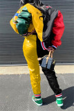 Fashion Casual Patchwork Patchwork Cardigan Long Sleeve Regular Sleeve Regular Two Pieces
