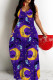 Sexy Casual Print Backless Spaghetti Strap Long Dresses