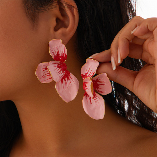 Casual Daily Flowers Basic Earrings