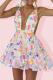 Sexy Party Solid Color Sequins Lace Up Backless V Neck Sling Dresses