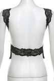 Sexy Leopard Print Patchwork Backless O Neck Tops