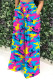 Casual Street Geometric Print Camouflage Print Pocket Contrast Loose High Waist Wide Leg Full Print Bottoms