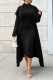 Casual Solid Color With Belt Turtleneck Long Sleeve Two Pieces