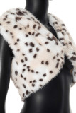 Sexy Leopard Print Patchwork Hooded Tops