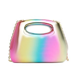 Casual Solid Color Patchwork Chains Bags