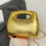 Casual Solid Color Patchwork Chains Bags