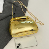 Casual Solid Color Patchwork Chains Bags
