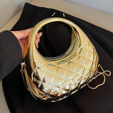 Casual Solid Color Patchwork Chains Bags