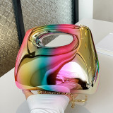 Casual Solid Color Patchwork Chains Bags