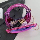 Casual Solid Color Gradient Color Chains Bags