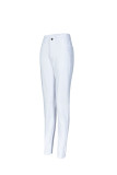 Denim Zipper Fly High Solid washing pencil Pants Bottoms