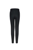 Denim Zipper Fly High Solid washing pencil Pants Bottoms