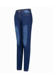 Denim Zipper Fly High Solid washing pencil Pants Bottoms