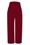 Casual Street Letter Print Pocket Loose High Waist Wide Leg Positioning Print Bottoms