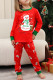 Daily Print Patchwork Contrast Christmas Day Sleepwear