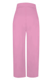 Casual Street Letter Print Pocket Loose High Waist Wide Leg Positioning Print Bottoms