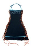 Sexy Hot Print Backless Belted Halter Wrapped Skirt Dresses