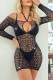Sexy Hot Hot Drilling Hollow Out See-Through Backless Lingerie