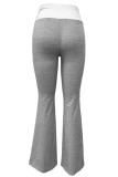 Casual Patchwork Contrast Regular Mid Waist Patchwork Bottoms