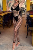 Sexy Living Solid Hollowed Out Backless Lingerie