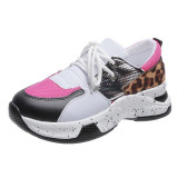Casual Sportswear Patchwork Belted Contrast Round Comfortable Out Door Shoes
