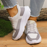 Casual Sportswear Patchwork Belted Round Comfortable Out Door Sport Shoes