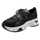 Casual Sportswear Patchwork Belted Contrast Round Comfortable Out Door Shoes