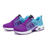 Casual Sportswear Patchwork Frenulum Contrast Round Comfortable Sport Running Shoes
