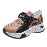 Casual Sportswear Patchwork Belted Contrast Round Comfortable Out Door Shoes