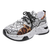 Casual Sportswear Patchwork Belted Contrast Round Comfortable Out Door Shoes